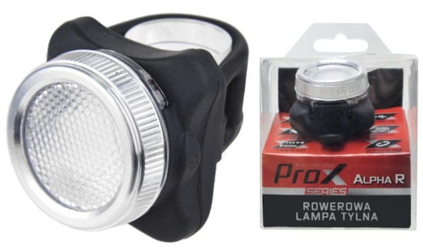 LAMPA TYŁ PROX ALPHA R COB LED CZERWONO-NIEBIESKI, 30Lm,USB