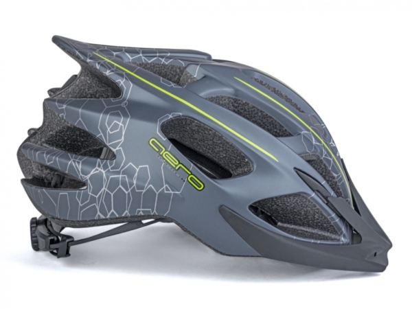 Kask AUTHOR AERO X8 Szaro Żółty Mat 52-58 - obrazek 4