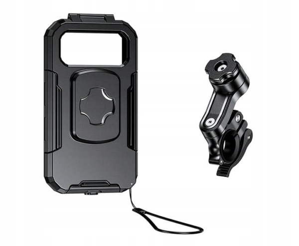Wodoodporny uchwyt motocyklowy na telefon (max.167x81mm) - Antywibracyjny - 167-HARD-C - obrazek 5