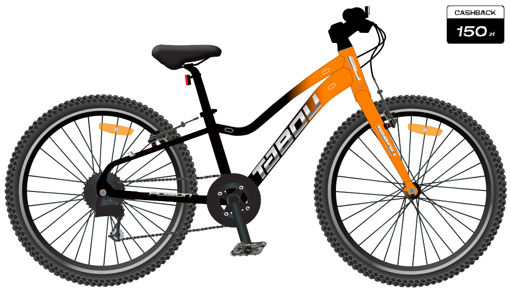 Poison 24 Lite Czarno pomarańczowy