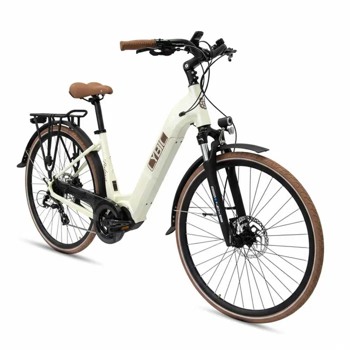 Rower elektryczny CYBIC Belena 28" KREMOWY - obrazek 3